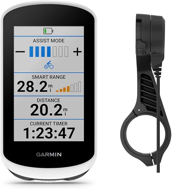 Garmin Edge Explore 2 (Power Mount) Bicycle Computer - Touchscreen & Easy to Use Cycling GPS, Maps & Traffic - Gift Box with PlayBetter Silicone Case (Black), Tempered Screens, Adapter, & Case