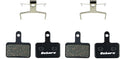 Quiet Semi-Metallic Bike Brake Pads - Compatible with Shimano Deore/MT200 ; Compatible with Tektro - Long-Lasting, Low-Noise, All-Weather & Heat-Resistant for MTB/Ebike (2 Pairs)