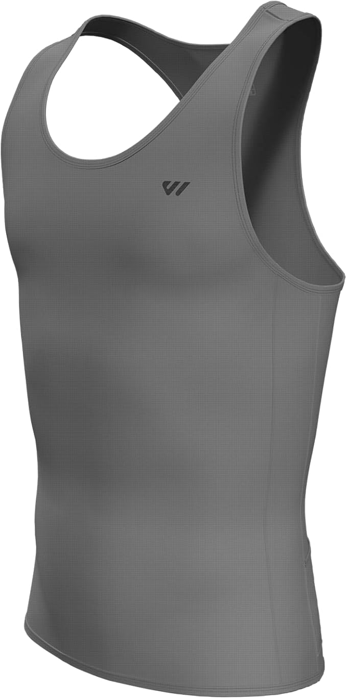 Lo.gas Sleeveless Cycling Jersey Men, Biking Base Layer Breathable and Lightweight with Back Pocket Sports Vest