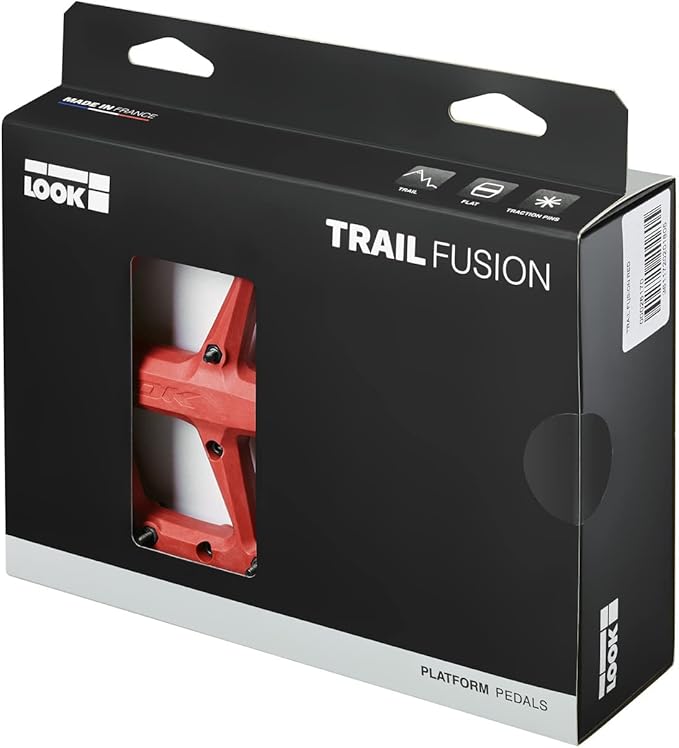 LOOK Cycle – Trail Fusion – MTB Pedals – Flat Pedals – Black – RED – Lime – ICE-Blue - Purple
