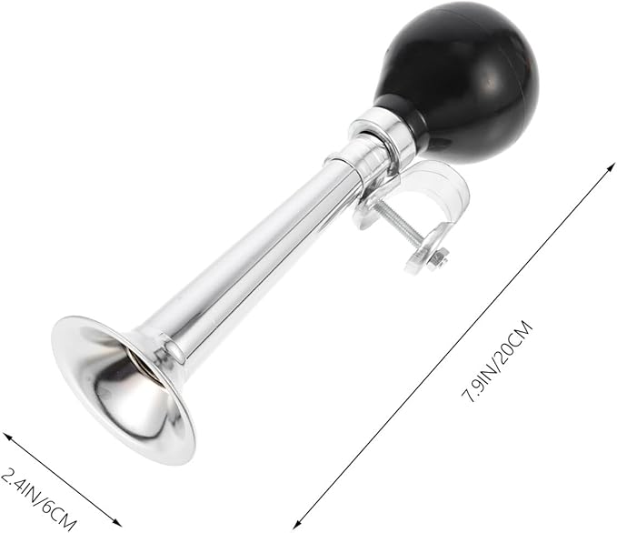 UPKOCH Bike Bugle Horn Manual Air Horn Loud Vintage Cycling Bell for Adults Outdoor Riding Safety