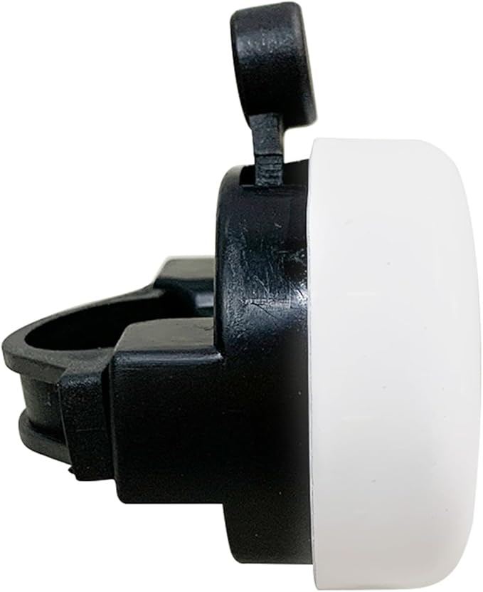 Bike Bell Classic Bicycle Bell with Loud Clear Sound, White and Black, for Adults and Kids, Easy Mount Design