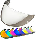 HJ-34P Helmet Visor Replacement for HJC C10.Motorcycle Helmet Shield UV Protection Compatible with HJC C10 (Revo Clear Silver)