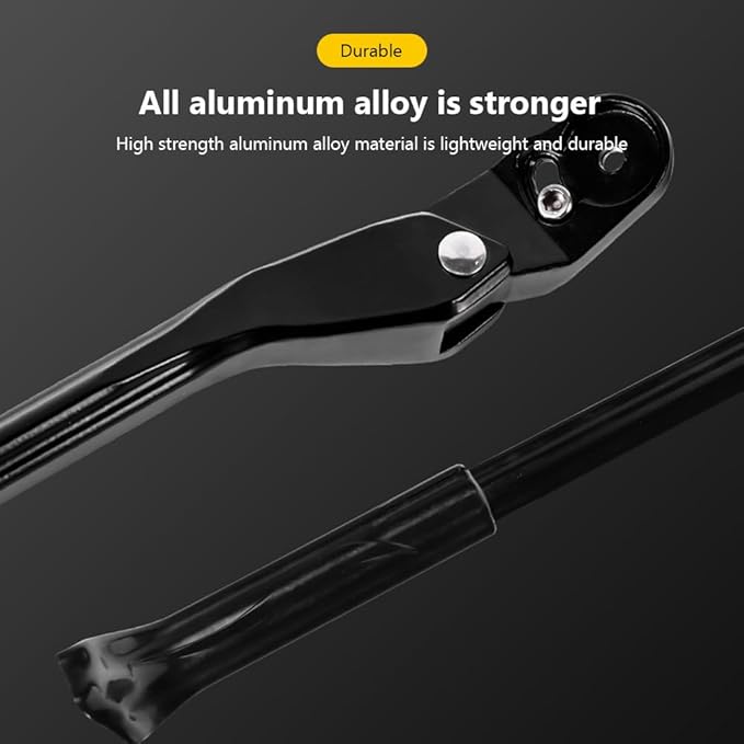 Adjustable Bike Kickstand 15.7 Inches, Aluminum Alloy Bike Kick Stand Bike Side Kickstand Bike Mount Bicycle Stand Mountain Bike Accessories for 26" 27.5" 29" 700C Wheels Bikes