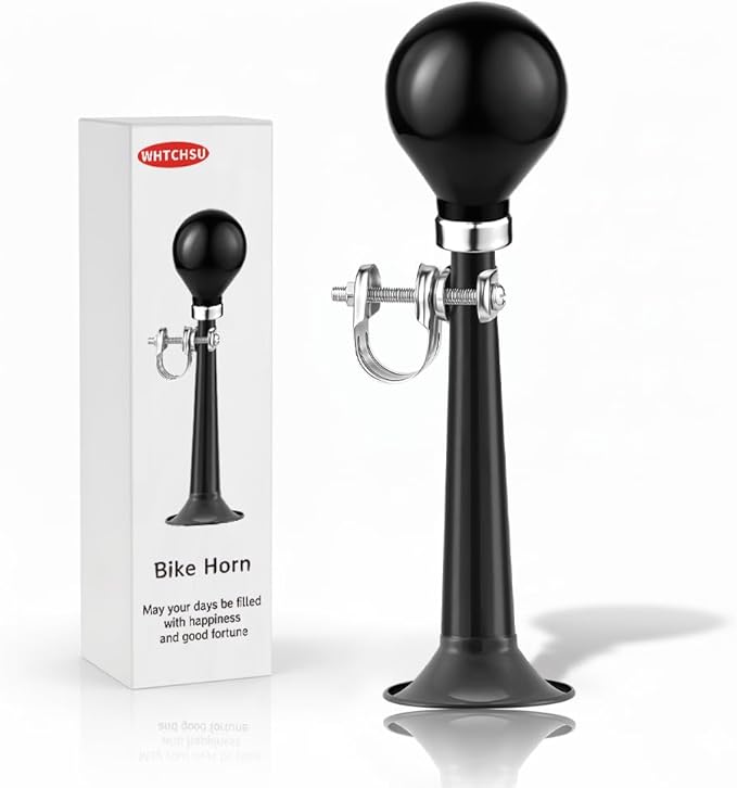 Bike Horn for Adults Classic Horn Metal Squeeze Clown Horn, Fits All Bicycle Handle Bar, Loud Sounds