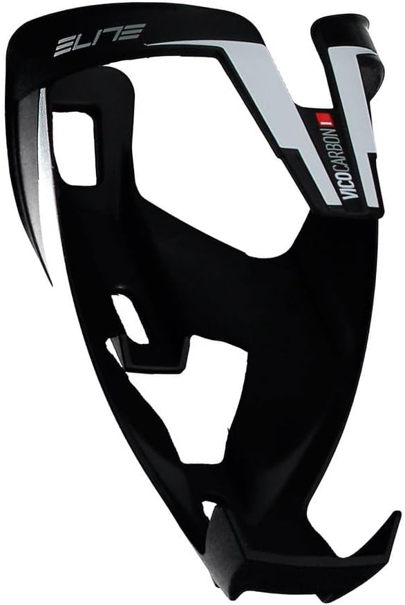 Elite Vico Carbon Bottle Cage – Ultra-Lightweight Italian Carbon Fiber Cycling Water Bottle Holder – Multiple Colors