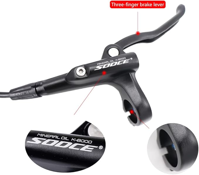 MTB Front Hydraulic Disc Brakes, Gold Aluminum Alloy Hydraulic Brakes for Mountain Bike Right Rear 1700mm Hydraulic Bicycle Brakes with is/PM Adapter Fit 160mm Rotor