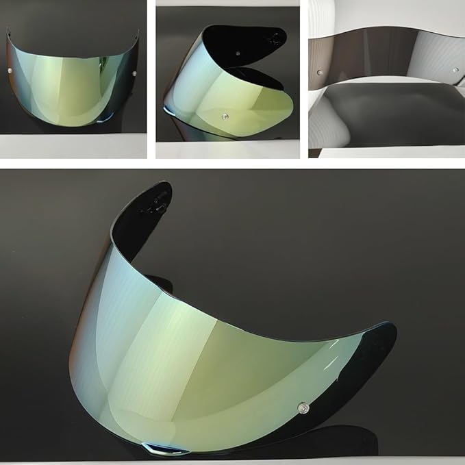 902 Helmet Visor Replacement. Helmet Face Shield UV Protection Compatible with ILM 902,902L,902BT (Gold-Day Use Only)