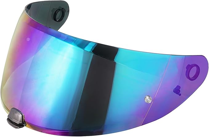 Hj-31 Motorcycle Helmet Visor,Shield Replacement Visor for i10 /i70,Motorcycle Visors,Motorcycle Helmet Visor Accessories (Rainbow)