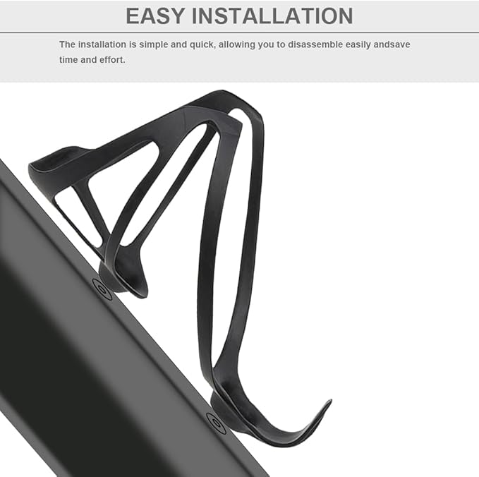 Full Carbon Fiber Ultra-Light Bike Drink Water Bottle Cage Holder Brackets for Road Bicycle Light Drink Water Bottle Cage Holder Black UD Matte