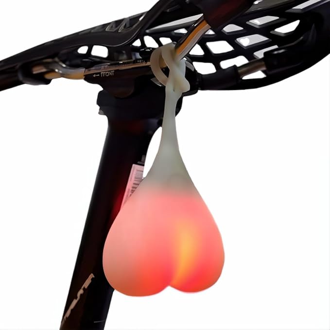 2PCS Rear Bike Tail Light Mini Strap-On LED Micro Bicycle Lights,180 Degree Visibility - Safety on All Sides