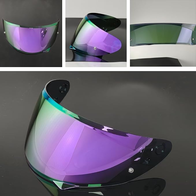 HJ-34P Helmet Visor Replacement for HJC C10.Motorcycle Helmet Shield UV Protection Compatible with HJC C10 (Revo Deep Purple)