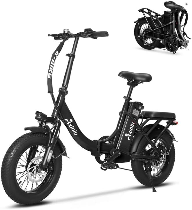 Electric Bike for Adults, 750W Long Range Foldable Ebike with One/Dual Removable Battery, 40-120 Mile/25-30MPH, 20"/16“ Fat Tire Electric Bicycle