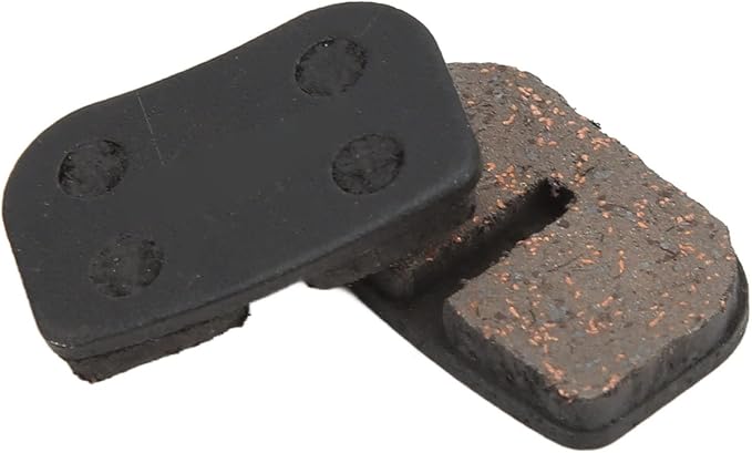 Bike Brake Pads Set Excellent Heat Dissipation Water Resistance for Competitive Roads Copper Fiber, Steel Back Plate