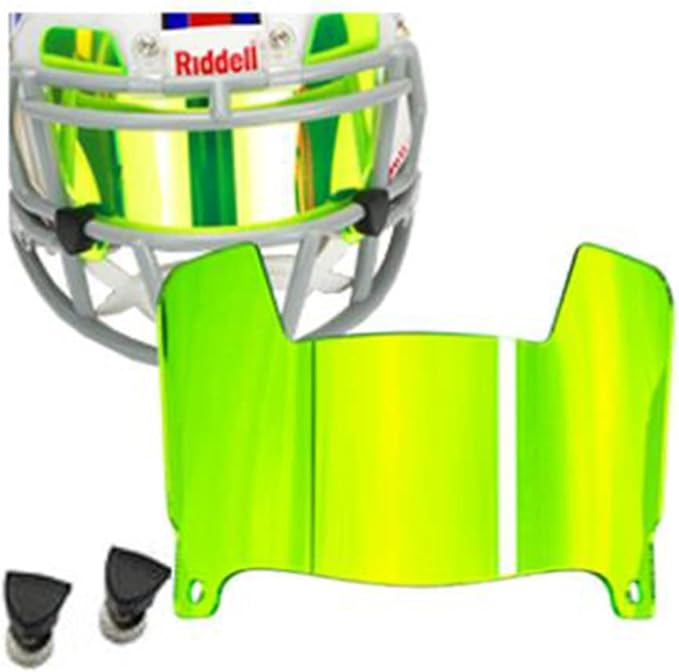 Mini Football Helmet Visor Clear with Clips Universal Fit for Collectors and Display