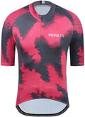 MOXILYN Men's Cycling Jersey Short Sleeve with 4 Pockets Moisture Wicking Breathable Quick Dry MTB Biking Shirt