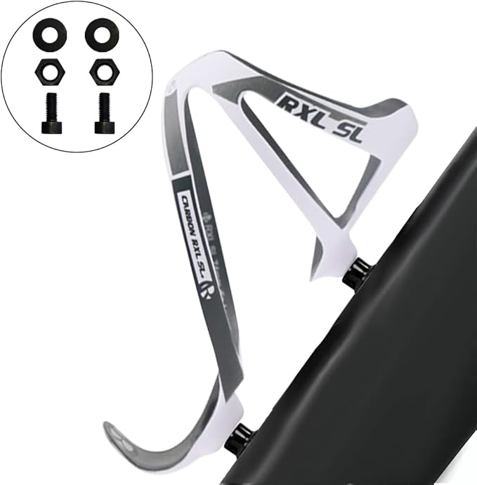 Cycling Bicycle Water Bottle Cage Holder RXL SL Full Carbon Fiber Water Bottle Holder for Bicycle Ultralight MTB Bike Water Bottle Cage for Road Bike Parts UD Matte White