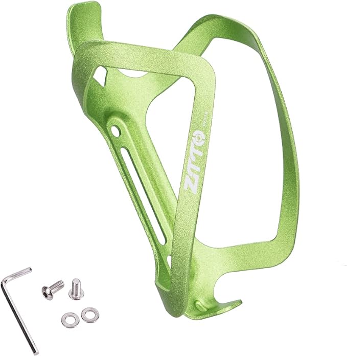 ZTTO Bike Water Bottle Holder Ultralight - Aluminum Alloy High Strength Bicycle Water Bottle Cage, MTB Bike Cup Holder, Bicycle Drink Cage Universal Bike Cup Holder for MTB, Road Bike (Green)