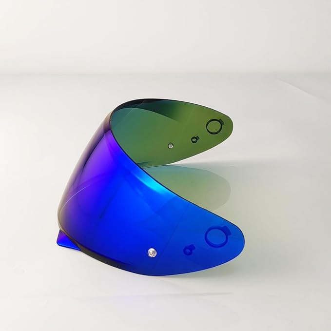 HJ-34P Helmet Visor Replacement for HJC C10.Motorcycle Helmet Shield UV Protection Compatible with HJC C10 (Revo Deep Blue)