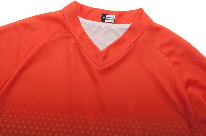 Men's Mountain Bike Jersey Long Sleeve MTB Off-Road Motocross Jersey Quick Dry Downhill&Motocross Shirts