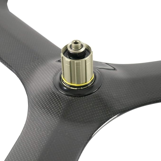 Superteam 70mm Road Bike 3 Spoke Wheelset Tri-Spoke Wheel Clincher 700c