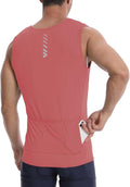 Lo.gas Sleeveless Cycling Jersey Men, Biking Base Layer Breathable and Lightweight with Back Pocket Sports Vest