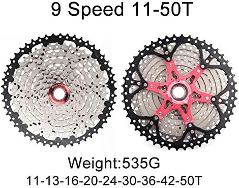 BOLANY Bike 8/9/10 Speed Cassette 11-25T/32T/36T/40T/42T/46T/50T Fit for MTB Bike, Road Bicycle, Lightweight Cassette, Compatible with Shimano SRAM Sunrace