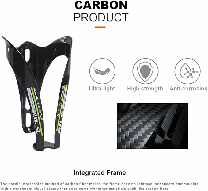 Bicycle Water Bottle Cage Full Carbon Fiber Bottle Cages Holder Diameter 72-74mm for Road Mountain Bike Water Bottle Cage