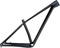 27.5er 29er Carbon Fibre Mountain Bike Frame 15/17/19in Disc Brake Bike Frame XC Cyclocross Hardtail Frame 12 * 142mm Thru-Axle Mens Womens Bikes Frame(Black Matte,27.5 * 19")