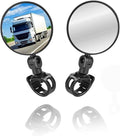 8cm Adjustable Wide Angle Round Scooter Adjustable 360 Degree Rotatable Handlebar Rearview Bicycle Mirrors,Wheelchair Bicycle Scooter Rearview Mirror Universal for Wheelchair Bicycle