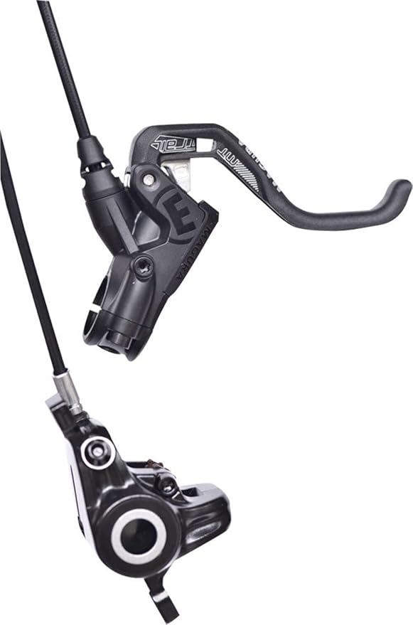 Magura MT Trail Sport 2701389 Bicycle Brake 1-Finger HC Lever Left/Right Suitable Set Consisting of Two Brakes for Front Wheel 4 and Rear Wheel 2 Pistons, Black, One Size