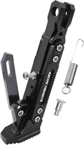 Universal Motorcycle Kickstand Adjustable Foot Side Support Parking Kickstand for Electric Motorbike Parking Foot Side Support Stand (Black)