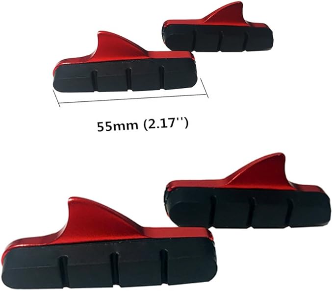 4PCS Premium Bike Brake Pads, Professional Mountain Bicycle V-Brake Pads, Bike Brake Blocks Kit