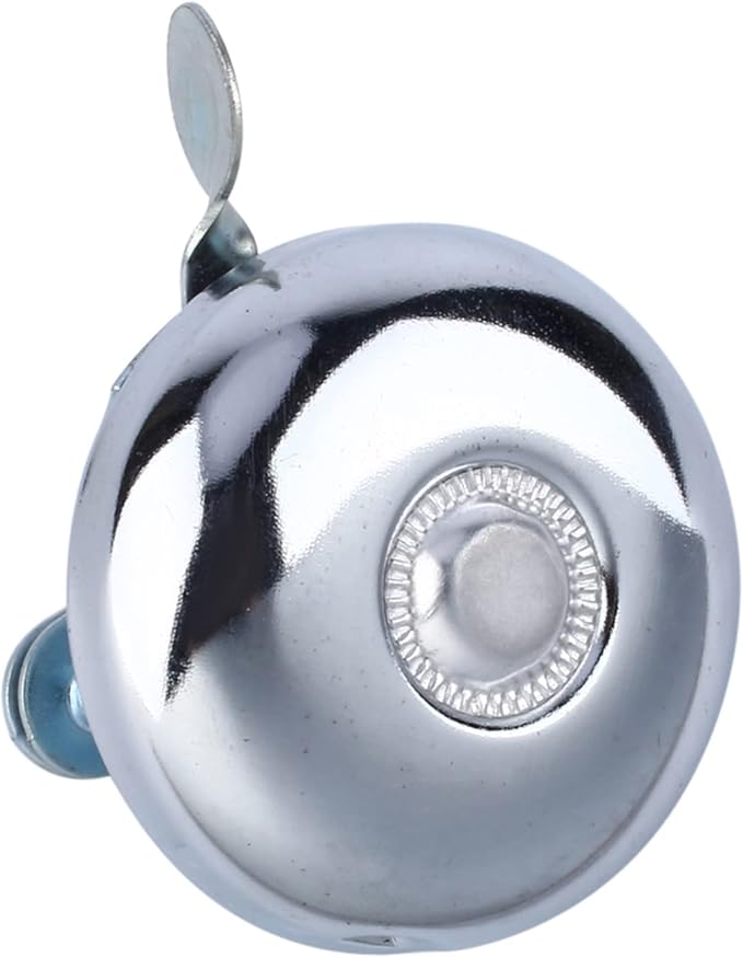 Bell , Retro Metal Ring Ring Cycling Handlebar Horn Bell Sound Alarm Fit The Outside Diameter of The Handlebar Tube of Your (Silve)