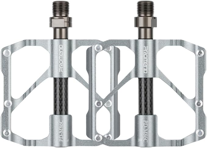 Aluminum Alloy & Carbon Fiber MTB Pedals - 9/16" Sealed 3-Bearing System | Lightweight Non-Slip Platform for Road, Mountain & BMX Bikes