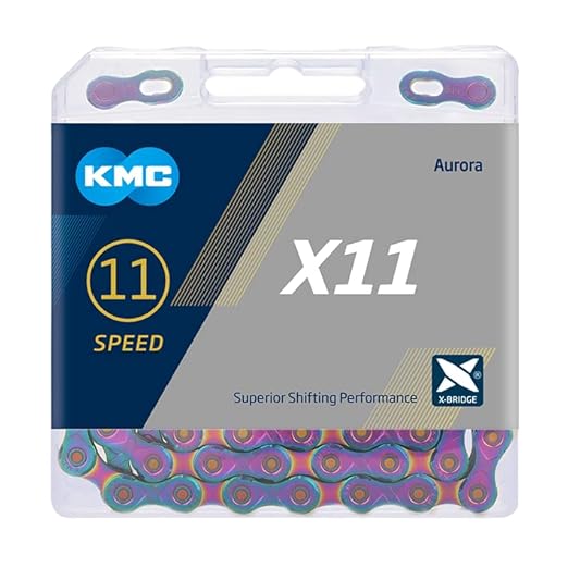 KMC X11 11-Speed Chain| Mountain Bike/Road/Gravel | Compatible with All Major Brands | Missing Link Included | EcoProteq Grey