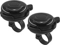 2 Pack Bike Bells for Adults, Loud Crisp Clear Sound, Durable Aluminum Alloy, Bicycle Bell for Adult Bikes, Easy to Install Cycling Accessories for Mountain Road and Commuter Safety