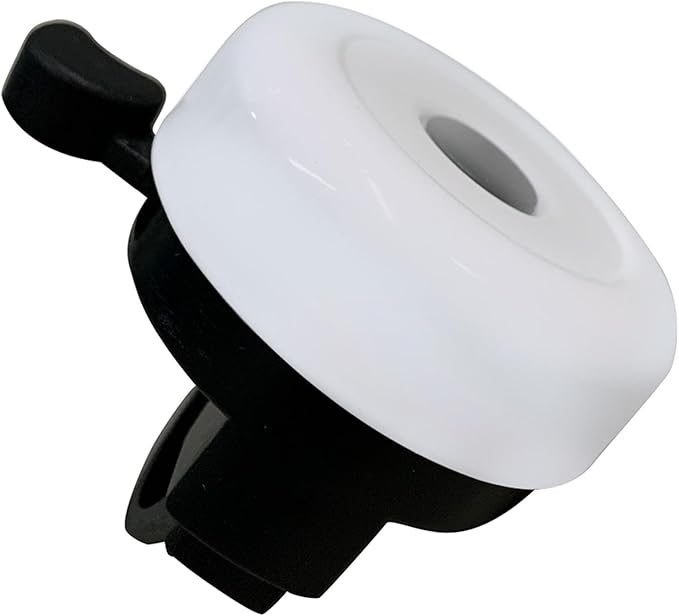 Bike Bell Classic Bicycle Bell with Loud Clear Sound, White and Black, for Adults and Kids, Easy Mount Design