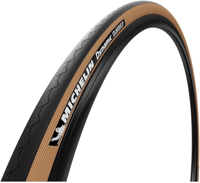 Michelin Dynamic Classic Road Bike Tires – Durable, Lightweight Tubeless & Non-Tubeless 700c Clincher Tyres with Gum Walls, Various Widths & Sizes