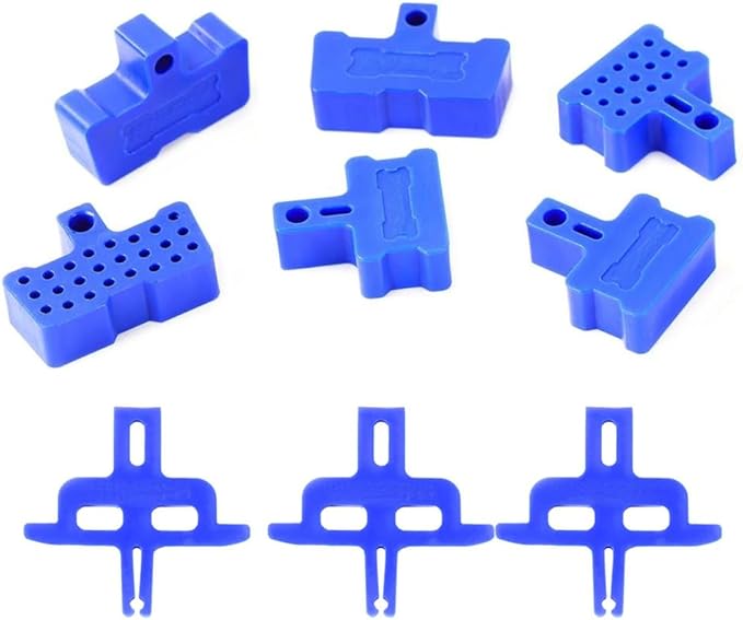 9 Pack Bike Brake Pads Spacer Universal Hydraulic Disc Brakes Bleed Block Pad for Shimano 2/4 Piston Caliper AVID SRAM Tektro Trp Avid Zoom Hydraulic Disc Brake Set Mountain Bicycle Road Bike