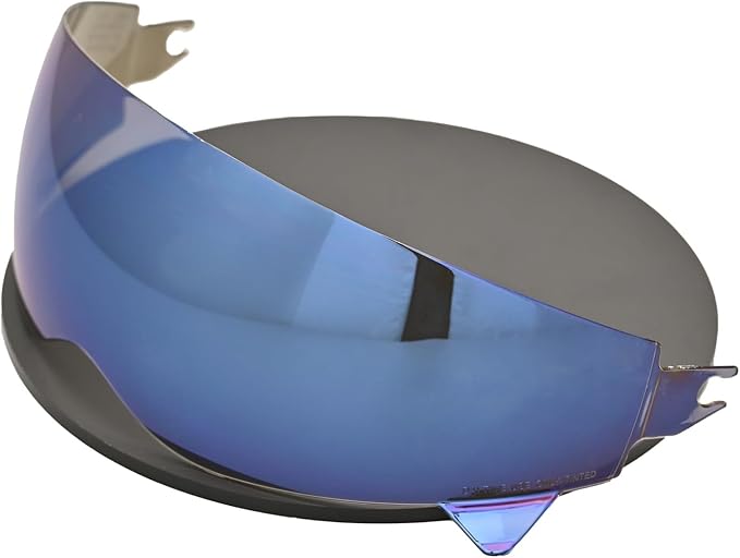 Compatible with EXO Covert Visor Replacement Motorcycle Helmet Visor Sun Protection Anti-Scratch, Universal(Blue)