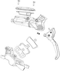 SRAM Level Ultimate Stealth Carbon Lever Blade Kit - Compatible with Hydraulic Brake Levers DB-LVL-ULT2-C1 & DB-LVL-ULT4-C1, Lightweight Carbon Construction, Performance-Driven Cycling Component