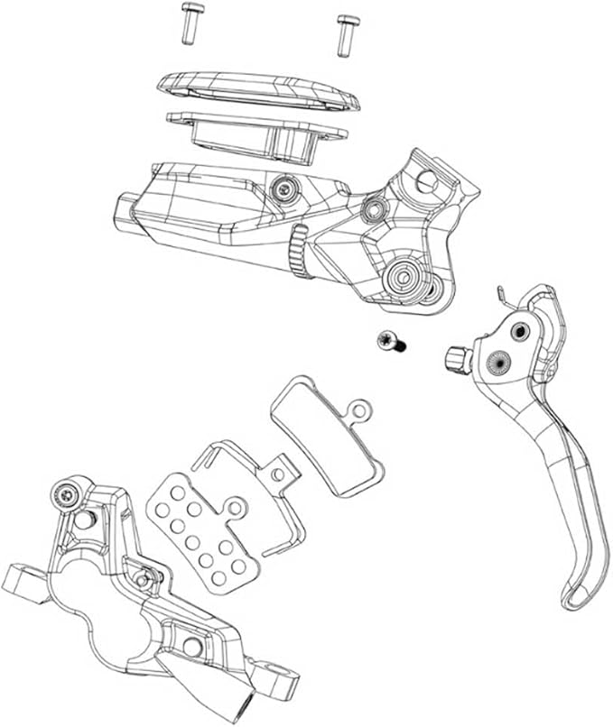 SRAM Level Ultimate Stealth Carbon Lever Blade Kit - Compatible with Hydraulic Brake Levers DB-LVL-ULT2-C1 & DB-LVL-ULT4-C1, Lightweight Carbon Construction, Performance-Driven Cycling Component