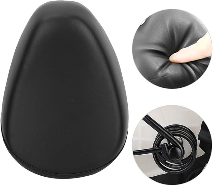 Bike Saddle, Shockproof Folding Anti-Slip Lightweight Durable Comfort Saddle Easy Install for Electric Bike Commuters Cyclists Urban Riders Touring Trips City Commutes