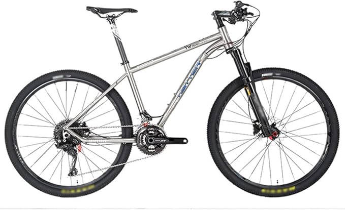 Bike Frame 27.5/29er Mountain Bike Frame 15.5''/17''/19'' Lightweight Titanium Alloy Rigid Frame Disc Brake Thru Axle 12x142mm XC AM(27.5 * 19'')