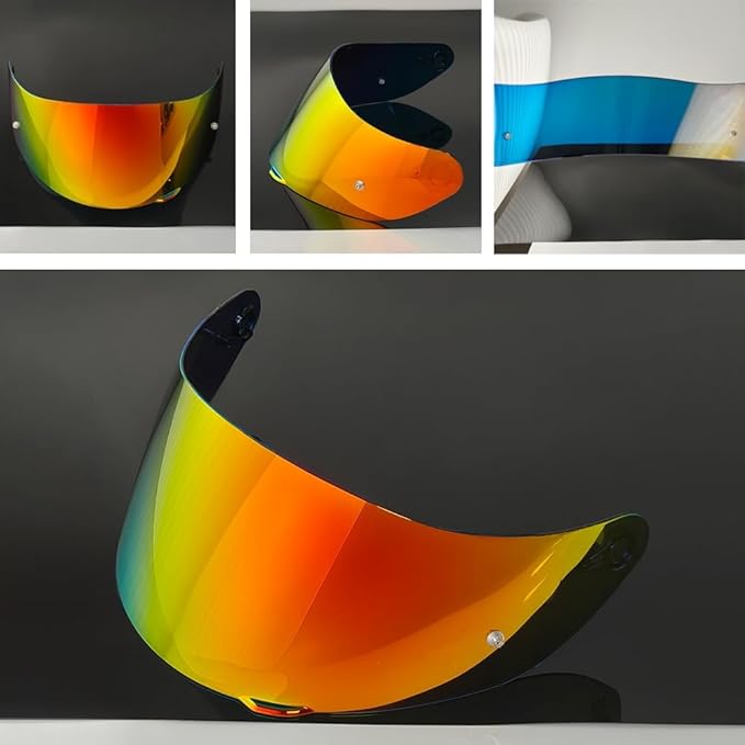 902 Helmet Visor Replacement. Helmet Face Shield UV Protection Compatible with ILM 902,902L,902BT (Revo Deep Red-Day Use Only)