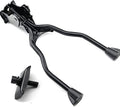 Bike Kickstand, Bike Stand, Double Leg Iron Bicycle Kick Stand for Mountain Bike Road Bicycle, Bicycle Stand Suitable for Bicycles from 26 "-28", Height Adjustable, Iron, Black