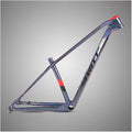 Carbon Fiber Bike Frame 27.5/29er Hardtail Mountain Bike Frame 15''/17''/19'' Disc Brake Thru Axle 12x148mm Boost Frame XC Internal Routing(Red,27.5 * 15'')