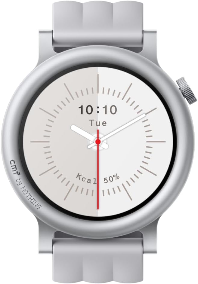 CMF by Nothing Watch 3 Pro Smart Watch for Men Women, Bluetooth Call AI Energy Score, 1.43” Heart Rate Tracking, Sleep Monitor, GPS & 130 Sport Modes, Fitness Tracker for Android iOS, IP68 Light Grey