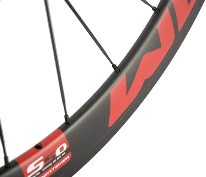 Superteam Carbon Fiber Road Bike Wheels 700C Clincher Wheelset 50mm Matte 23 Width